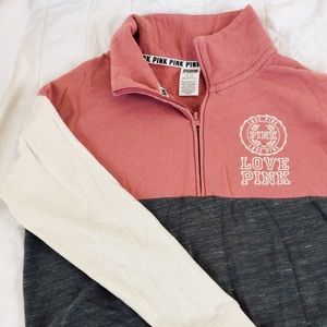 PINK Three Quarter Zip